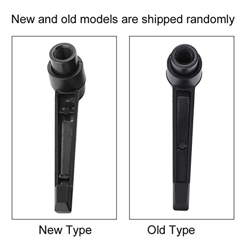 Walfront Klemmgriff, 4 Stück M8 Innengewinde Verstellbarer Griff Klemmhebel, Knebelschrauben Maschinenknöpfe Haltegriff, Fixiergriff, Schwarz Klemmmutter（M8x63mm）