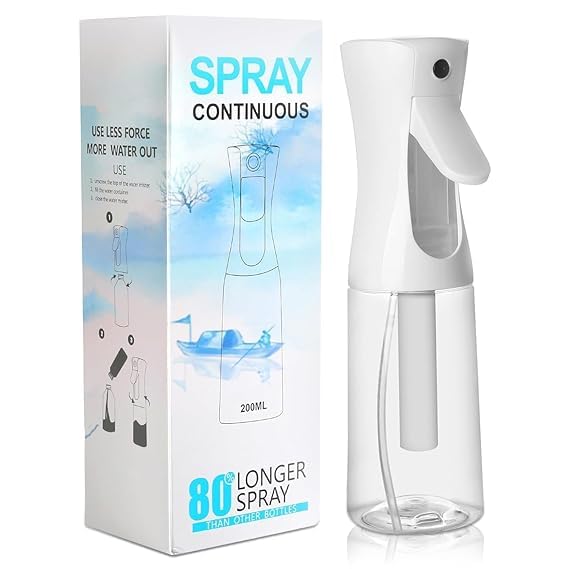 Buybeat Refillable Empty Mist Spray Bottle 200ml – Ultra Fine Mister Water Sprayer for Hairstyling, Face Wash, Cleaning, Plants, Pets, Barbers, Salons, Essential Oil Scents(Pack of 1)-image-20