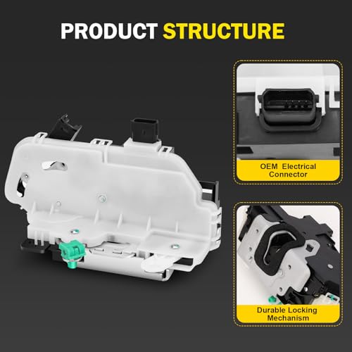 Image of Door Lock Latch Actuator Rear Left Side Compatible with 2010-2019 Ford Explorer F-150 Lobo Taurus 2010-2014 Lincoln Mark LT,5426413 937-677 9L3Z-5426413-A
