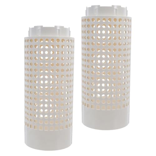 SUPVOX Contenedor de Compostaje para Jardín Exterior 2 Unidades, Lombricompostador de Plástico Sellado Resistente para Residuos Orgánicos, Compostera Subterránea para Frutas,