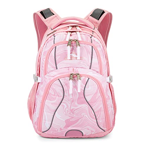 Image of High Sierra Swerve Daypack, Pink Marble - Bubblegum Pink, One Size