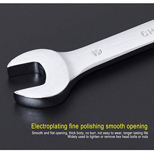 6-24 MM 72 Dentes de Cabeça Fixa Chave de Catraca Combinada Chaves Multiuso Chaves de Uso Duplo Chav