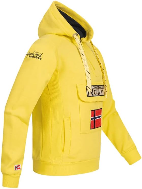Sudadera Unisex Cómoda Sudadera Con Capucha Geographical Norway Para Hombre - Comodidad Y Estilo Diario Sudadera Norway