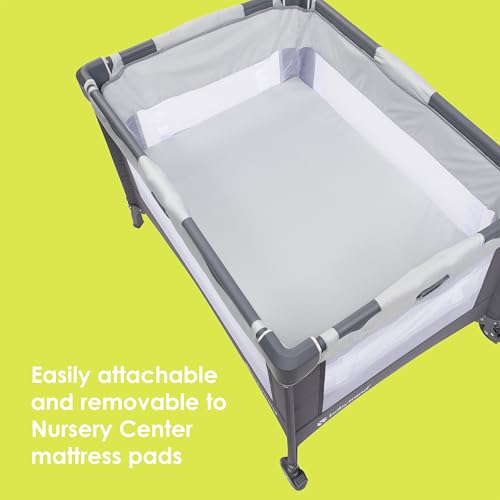 Image of Baby Trend Fitted Sheets for Baby Trend Nursery Center Playards, Dash Grey