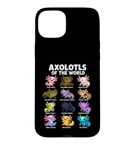 Funny axolotl lovers Axolotls of The World �X�}�z�P�[�X iPhone 15 Plus �p