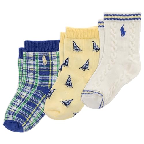 La mejor comparación de Polos para Bebé los mejores 5. 48 Polo Ralph Lauren Baby Sailing, marfil, 18-24 meses, paquete de 3