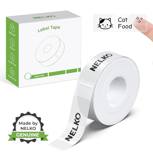 Nelko Genuine P21 Label Maker Tape, Adapted Label Print Paper, 14x40mm (0.55