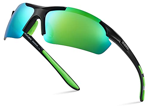 Xagger Polarized Wrap Around Sport Sunglasses For Men Women Uv400 Lightweight Baseball Running Cycling Glasses #TOP26