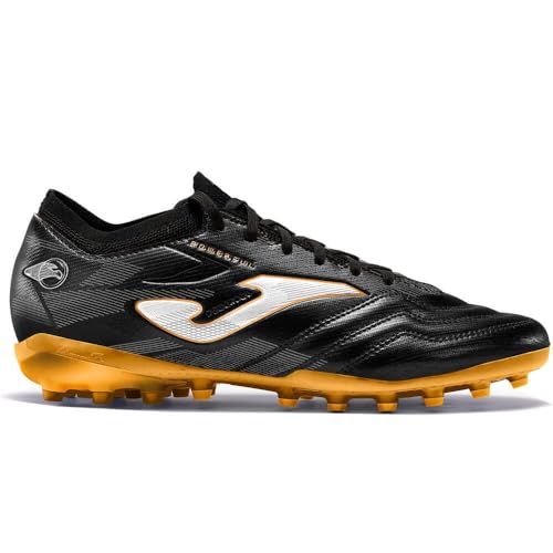 Joma Botas de Fútbol, 38 - 45 - Césped Artificial - Negro Oro - Powerful