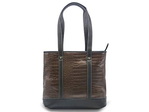 Goson Premium Crocodile Embossed PU Faux Leather Concealed Carry Purse Tote4