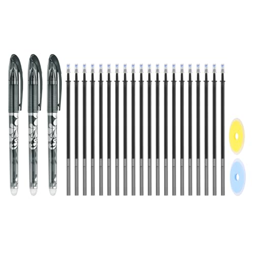 Stylos effaçables pour tissu PATIKIL encre noire 0.5mm pour effacer les tracés de couture