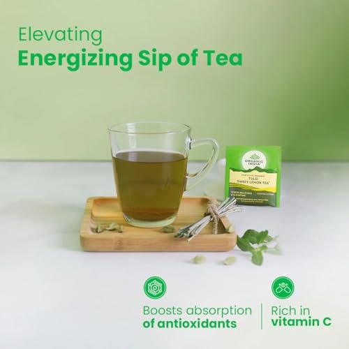 Image of Organic India Tulsi Sweet Lemon 25 Tea Bags (Pack of 3)