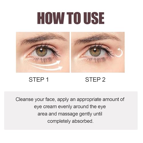 Retinol Eye Cream, Eye Cream for Dark Circles Puffy Eyes, Anti Wrinkle Eye Cream, Firming Eye Cream Against Wrinkles with Retinol and Hyaluronic Acid, Eye Cream Anti Aging for All Skin Types - Image 8