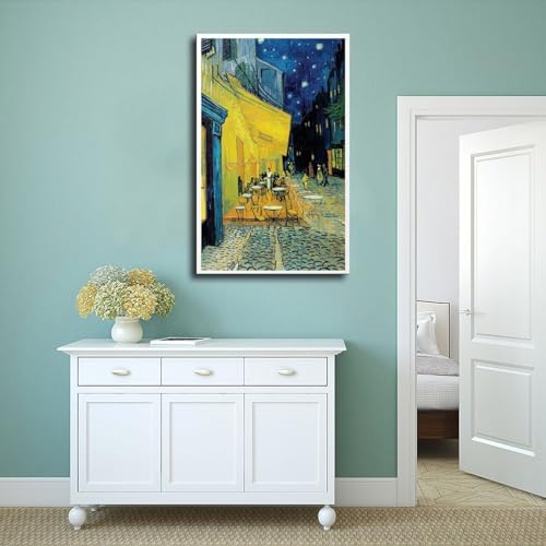 Impression sur toile terrasse de café de haute qualité 50x76 cm - 4