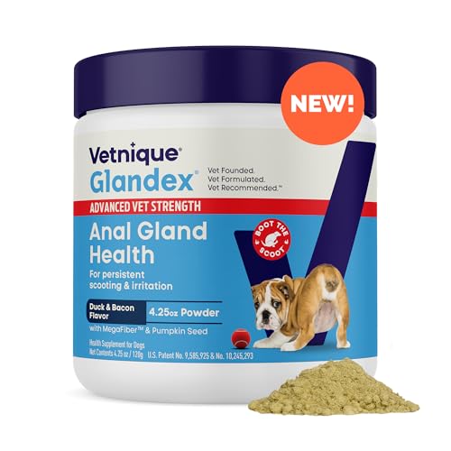 Vetnique Glandex Dog Fiber Supplement Powder for Anal Glands