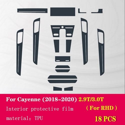 Película protectora TPU Porsche Cayenne 2018-2020 protector transparente antiarañazos premium 4