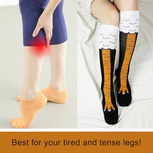 Junely Compression Socks for Women Knee High Socks for Running Athletic Nurses Work Support Travel Flight Sports4