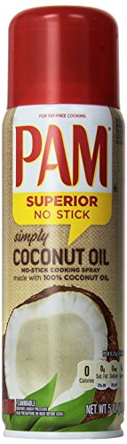 PAM Simply Coconut No-Stick Cooking Spray 5 oz (Pack of 3)