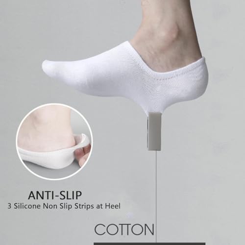Image of No Show Socks Womens and Men Anti-slid Athletic Low Cut Ankle Short Running Novelty Casual Invisible Liner Socks (A 6 Pairs(2 Black, 2 Gray, 2 White))