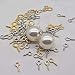 IDEALSV Small Mini Eyes Screw-in Hooks Jewelry Eye Pin,Silver+Gold Colors (500 PCS)