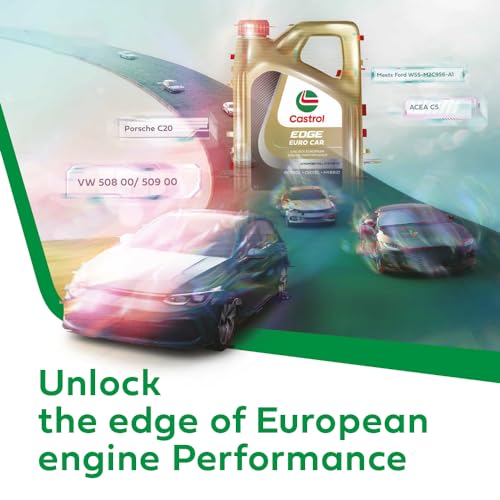 Castrol EDGE Euro Car 0W-20 M Advanced Full Synthetic Engine Oil | Power Boost Technology | 40%* Improved Performance | For Petrol, Diesel, CNG & Hybrid Cars | 1L