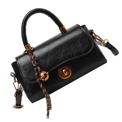 Sac à bandoulière pour femme en cuir PU avec sa breloque chic