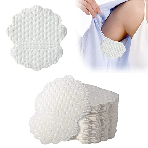 50 Pcs Underarm Sweat Pads, Large Self Adhesive Armpit Sweet Pads Shields Pads Disposable Sweat Absorbing Pads Perspiration Pads Sweat Patches Sweet Block for Women Men Underarm