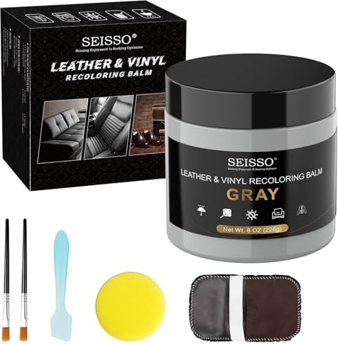 SEISSO Leather Recoloring Balm & Repair Kit - Grey