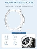 Etui do Amazfit Balance 2 XT, yystao twarde etui ochronne z poliwęglanu (PC), kompatybilne z Amazfit Balance 2 XT 47 mm, amortyzuje wstrząsy, lekkie, niebieskie i przezroczyste