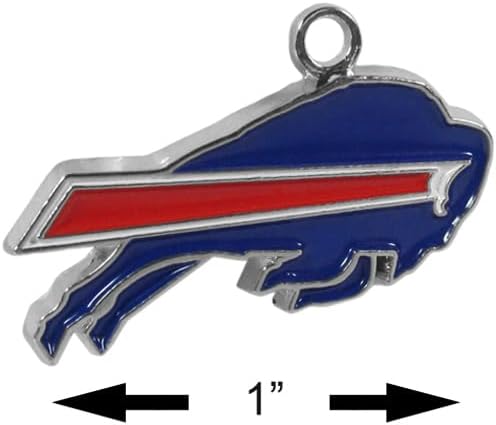 Siskiyou Sports NFL Buffalo Bills Huggie Hoop Earrings, Team Colors, One Size - Image 3