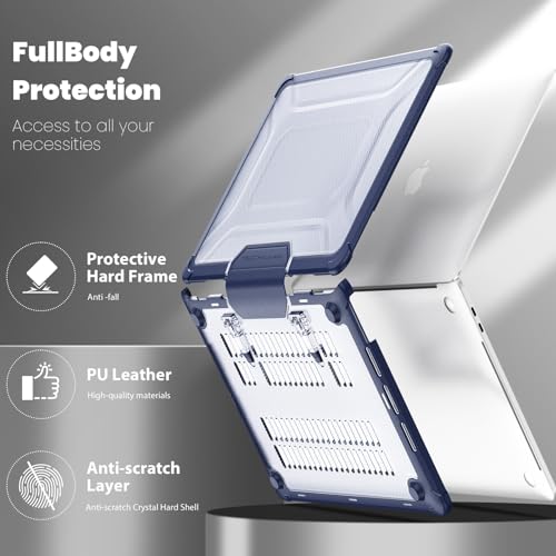 Funda MacBook Pro 13 transparente para trabajar en cafeterías y proteger de caídas 5