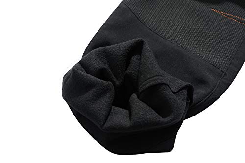 BenBoy Damen Wanderhose Wasserdicht Softshellhose Outdoorhose Winddicht Warm Gefüttert Winter Skihose Snowboardhose Trekkinghose,KZ2987W-Black-M