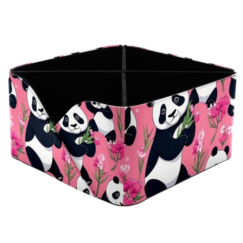 Organisateur de bureau panda rose pour papeterie et cosmétiques