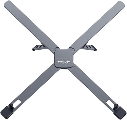 LP10 Laptop Stand Foldable Adjustable Height Cooling Pad Notebook Laptop Holder Compatible with Laptops and Tablets from 10 to 17.3 inches