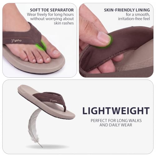 Image of YOHO Snugly Slippers for Men | Sleek Everyday Style | PU Cushioned Support & Durable Build | 004