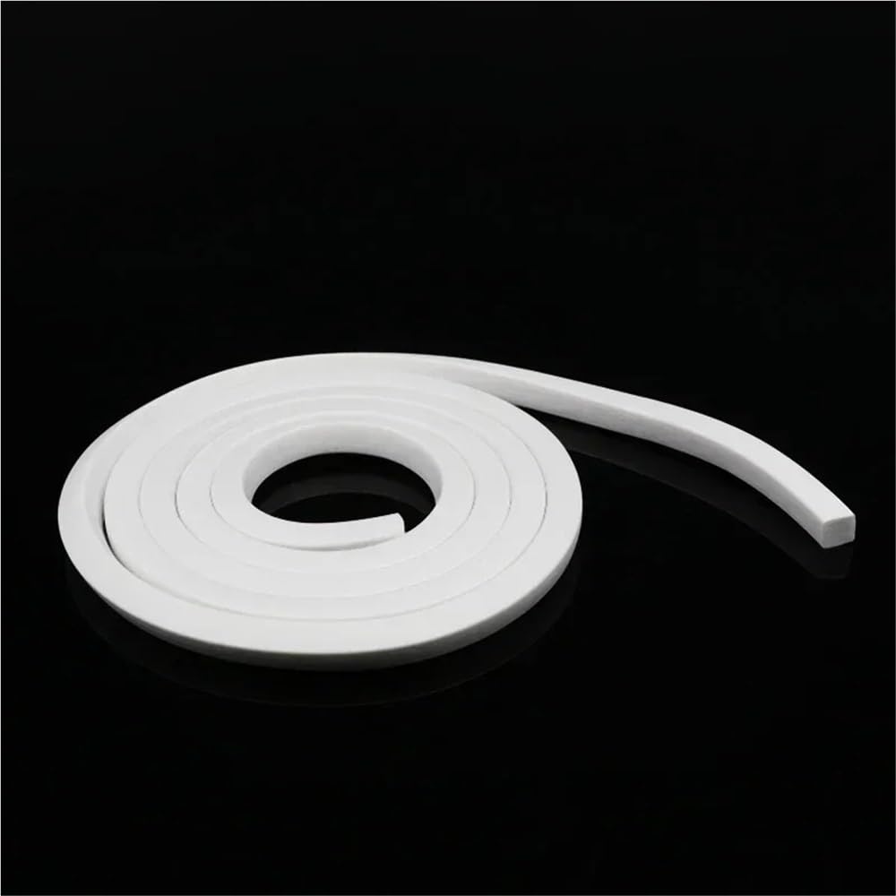 Tira de gomaespuma Tira de sellado cuadrada espuma silicona blanca, junta for puertas y ventanas, 1 unidad(5M*15MM*20MM)