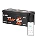 LiTime 4Pack 24V 100Ah Bluetooth LiFePO4 Battery, Low-Temp Protection, 25.6 Volt Lithium Battery Built-in 100A BMS, 4000+ Deep Cycles, Max. 2560Wh Energy for RV, Solar, Marine, Off-Grid