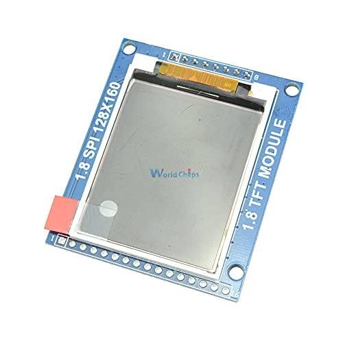Generic Mini 1.8 Inch 128x160 Serial TFT LCD Module Display with PCB Adapter IC Dot Matrix 3.3V 5V IO Inerface Cmmpatible 1602 5110, WYC_DJFF_10349