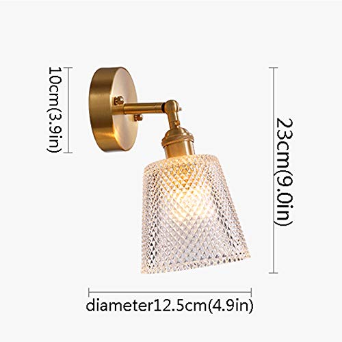 Iluminación de aplique de pared for dormitorio moderno y salón con base de cobre 2
