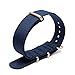Price comparison product image Colorful Nylon Watch Band with Rose Gold Pin Buckle NATO Wristband Sport Straps 18/20/22/24mm, 22mm