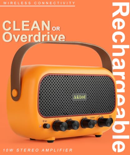 Image of AKLOT Mini Kids Electric Guitar: 3 /4 Size Guitar Kit for Beginners, 1.5in Narrow Neck for Small Hands, Easy to Play, Age 6-12, 36 inch, 10W Amp, Gig Bag, Strap, Cable, Picks & Lesson Book(Orange)