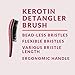 Kerotin Detangler Hair Brush Glides Thru Hair Improving Hair Health & Minimizing Split Ends - Perfect for Travel & Kid Friendly