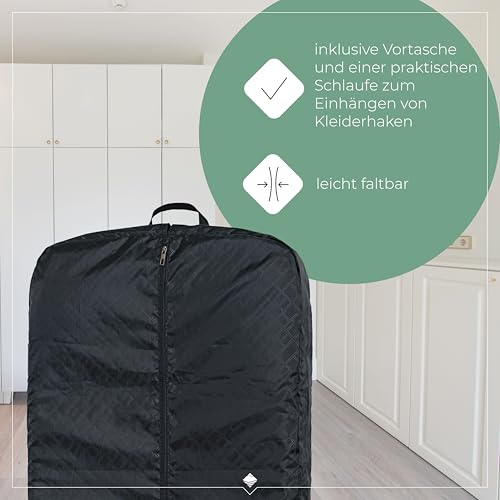 travelite große Kleiderhülle für Anzüge und Hemden, Gepäck Serie Mobile: Knitterfrei Reisen mit der Kleiderhülle Anzughülle, 127 cm, 39 Liter