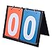 SEWACC Scoreboard for Basketball Baseball Tennis 2-Digital Portable Table Top Scoreboard Flipper for Sports