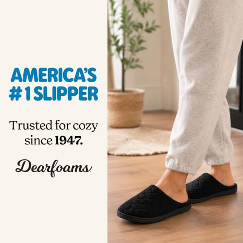 Image of Leslie Terry Clog House Shoes with Memory Foam, Indoor Slippers with Wide Widths