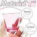 Irrmshr 16 PCS Plastic Beer Mugs,1.5 oz Pink Shot Glass,Cute Heart Shot Glasses,Reusable Beer Stein Tasting Glasses Juice Cups for Drinking Beer