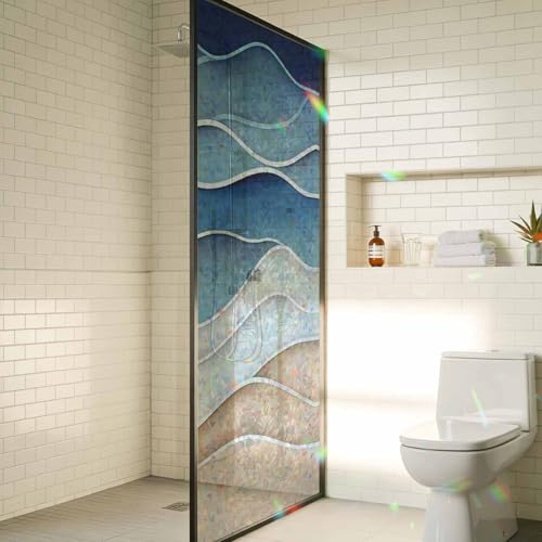 Vinilo decorativo de ventana azul claro 17.7x78.7 in miniatura 4