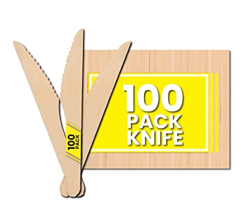 Zuvo Cutlery Set Einwegmesser 100er-Pack