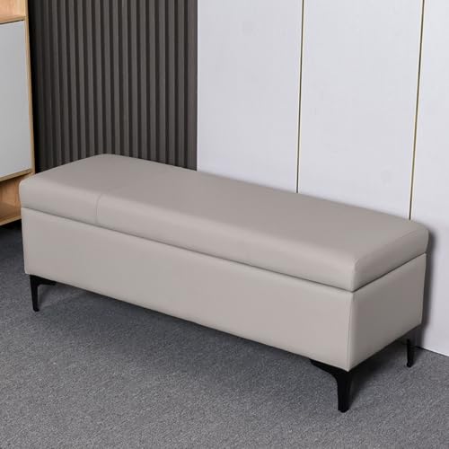 Meuble gain de place pour entrée étroite avec banc de rangement PU robuste