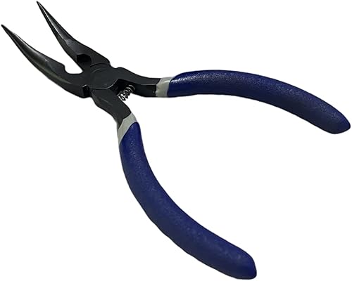 Miniatura 1 de Alicates de hueso de pescado, pinzas de 5 pulgadas, punta de aguja doblada, níquel, hierro, salmón, alicates de hueso, pinzas para quitar salmón,